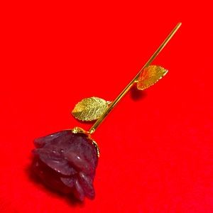 Beautiful rouse crystal red agate